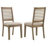 Furniture City Houma - Coaster - Scottsdale Wood Dining Side Chair Washed Brown (Set of 2) - 109182