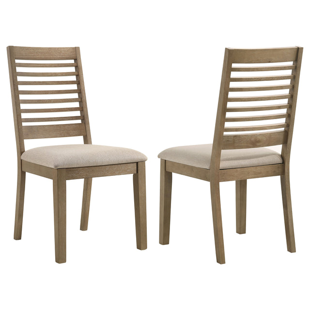 Furniture City Houma - Coaster - Scottsdale Wood Dining Side Chair Washed Brown (Set of 2) - 109182