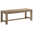 Furniture City Houma - Coaster - Scottsdale Wood Trestle Base Dining Bench Washed Brown - 109183