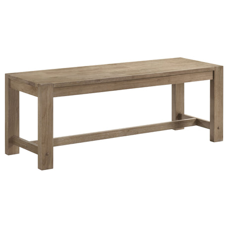 Furniture City Houma - Coaster - Scottsdale Wood Trestle Base Dining Bench Washed Brown - 109183