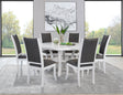 Furniture City Houma - Coaster - Judd 7-piece 54-inch Round Wood Dining Table Set Pearl White - 109330-S7