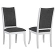 Furniture City Houma - Coaster - Judd Upholstered Dining Side Chair Pearl White (Set of 2) - 109332