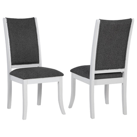 Furniture City Houma - Coaster - Judd Upholstered Dining Side Chair Pearl White (Set of 2) - 109332