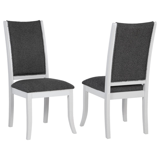 Furniture City Houma - Coaster - Judd Upholstered Dining Side Chair Pearl White (Set of 2) - 109332