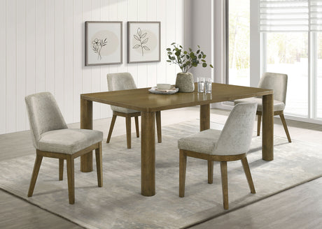 Furniture City Houma - Coaster - Castlewood 5-piece 71-inch Rectangular Dining Set Brown Oak - 109351-S5