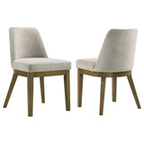 Furniture City Houma - Coaster - Castlewood Upholstered Side Chair Light Tan (Set of 2) - 109352