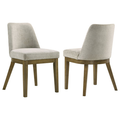 Furniture City Houma - Coaster - Castlewood Upholstered Side Chair Light Tan (Set of 2) - 109352