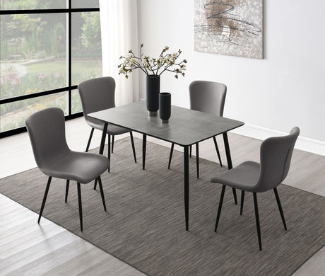 Furniture City Houma - Coaster - Horizon 5-piece Dining Set with Extension Table Grey - 109391-S5