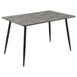 Furniture City Houma - Coaster - Horizon 63-inch Butterfly Leaf Extension Dining Table Grey - 109391