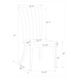 Beaufort 5-piece Rectangular Dining Set Chrome and Grey