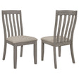 Furniture City Houma - Coaster - Nogales Wood Dining Side Chair Coastal Grey (Set of 2) - 109812