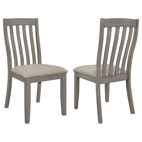 Furniture City Houma - Coaster - Nogales Wood Dining Side Chair Coastal Grey (Set of 2) - 109812