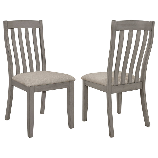 Furniture City Houma - Coaster - Nogales Wood Dining Side Chair Coastal Grey (Set of 2) - 109812