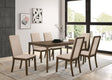 Furniture City Houma - Coaster - Wethersfield 7-piece Rectangular Dining Table Set Walnut - 109841-S7