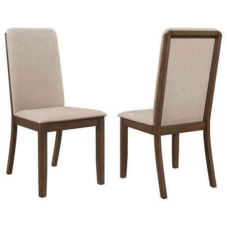 Furniture City Houma - Coaster - Wethersfield Wood Dining Side Chair Medium Walnut (Set of 2) - 109842