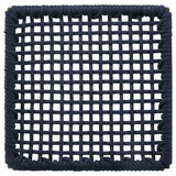 Nakia Woven Rope Dining Side Chairs Dark Navy (Set of 2)