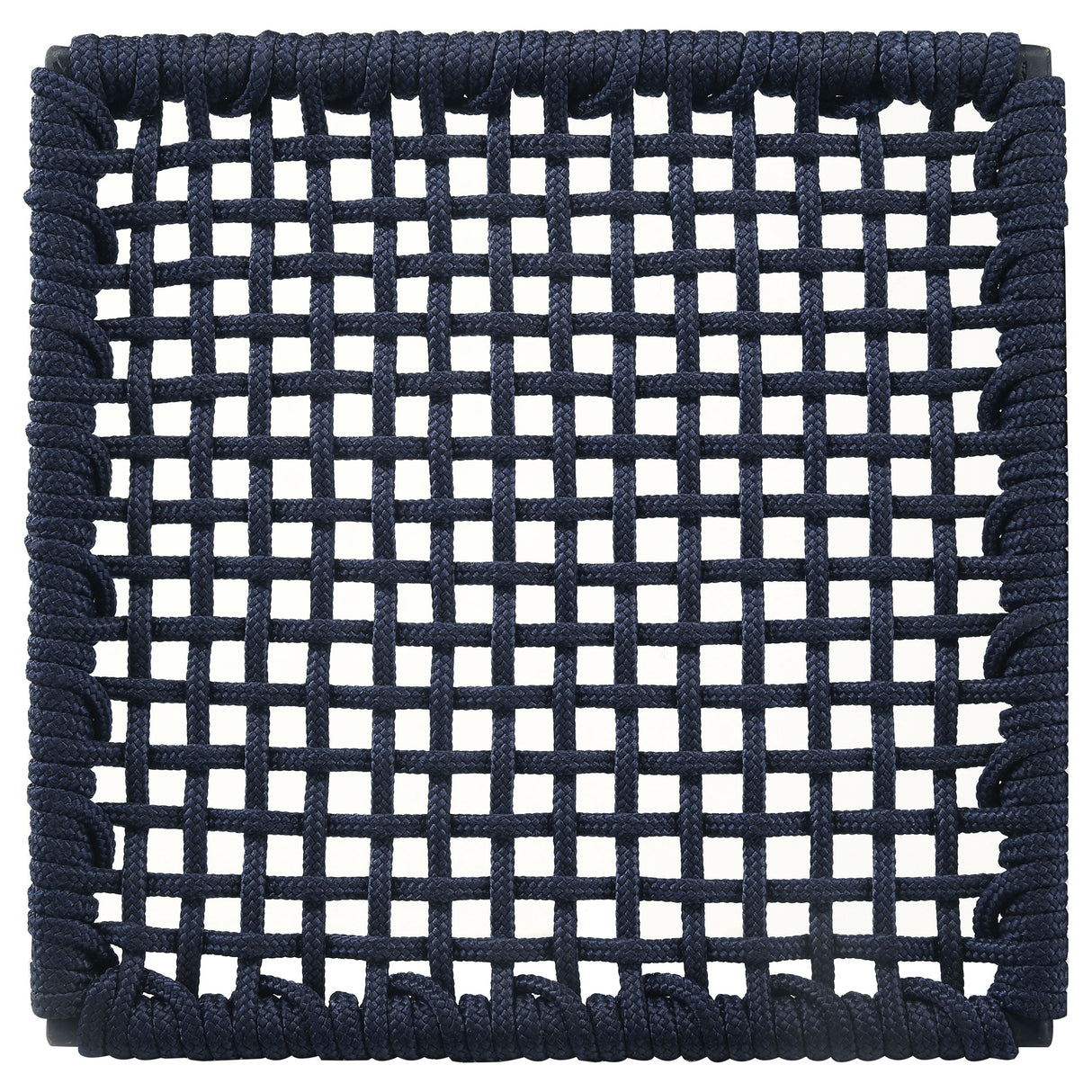 Nakia Woven Rope Counter Chair with Cushion Navy (Set of 2)