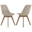 Furniture City Houma - Coaster - Caballo Polypropylene Dining Side Chair Tan (Set of 2) - 110152