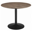 Furniture City Houma - Coaster - Cora Round 40-inch Wood Top Dining Table Brown Walnut - 110280
