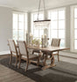 Furniture City Houma - Coaster - Brockway 5-piece Extension Leaf Dining Set Barley Brown - 110291-S5