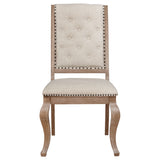 Brockway Upholstered Dining Chair Barley Brown (Set of 2)