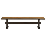 Bexley 6-piece Rectangular Live Edge Dining Table Set Honey