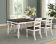 Furniture City Houma - Coaster - Madelyn 5-piece Rectangular Dining Table Set Coastal White - 110381-S5