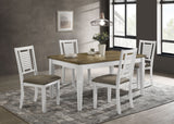 Furniture City Houma - Coaster - Appleton 5-piece Rectangular Dining Set Distressed White - 110411-S5