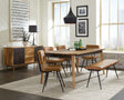 Furniture City Houma - Coaster - Partridge 6-piece Dining Set Natural Sheesham and Camel - 110571-S6C