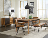 Furniture City Houma - Coaster - Partridge 6-piece Dining Set Natural Sheesham and Camel - 110571-S6C