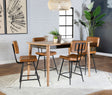 Furniture City Houma - Coaster - Partridge 5-piece Counter Dining Set Sheesham and Camel - 110578-S5C