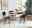 Furniture City Houma - Coaster - Partridge 5-piece Counter Dining Set Sheesham and Espresso - 110578-S5E