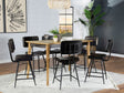 Furniture City Houma - Coaster - Partridge 7-piece Counter Dining Set Sheesham and Espresso - 110578-S7E