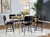 Furniture City Houma - Coaster - Partridge 7-piece Counter Dining Set Sheesham and Espresso - 110578-S7E