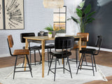Furniture City Houma - Coaster - Partridge 7-piece Counter Dining Set Espresso and Camel - 110578-S7