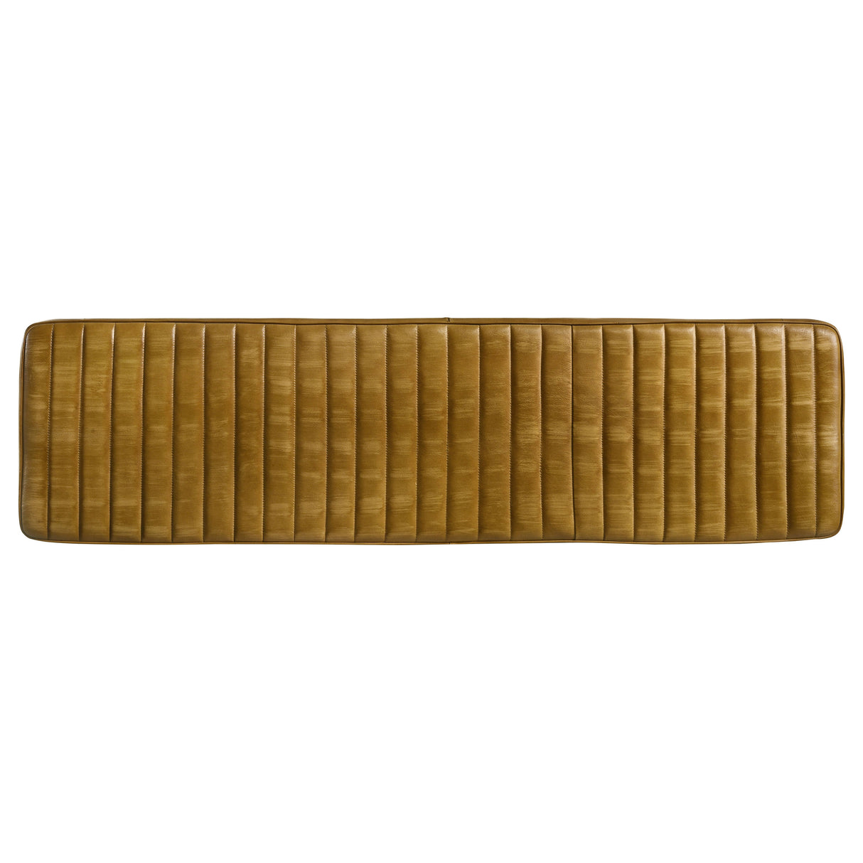 Misty Leather Upholstered Dining Bench Antique Camel