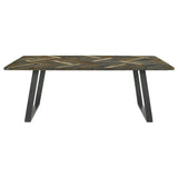 Misty 5-piece Rectangular Dining Set Sheesham and Espresso