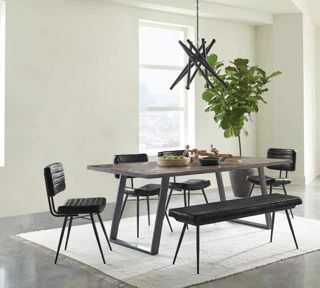 Furniture City Houma - Coaster - Misty 6-piece Rectangular Dining Set Sheesham and Espresso - 110681-S6E