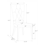 Kerwin 7-piece Rectangular Dining Table Set White and Chrome