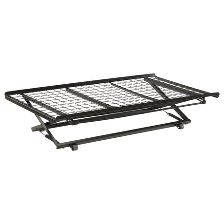 Furniture City Houma - Coaster - Eden Metal Twin Pop Up Trundle Bed Black - 1137