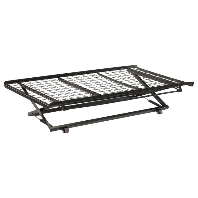 Furniture City Houma - Coaster - Eden Metal Twin Pop Up Trundle Bed Black - 1137