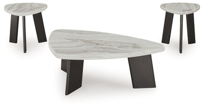 Lilyberg - Occasional Table Set (Set of 3) - Gray / Black