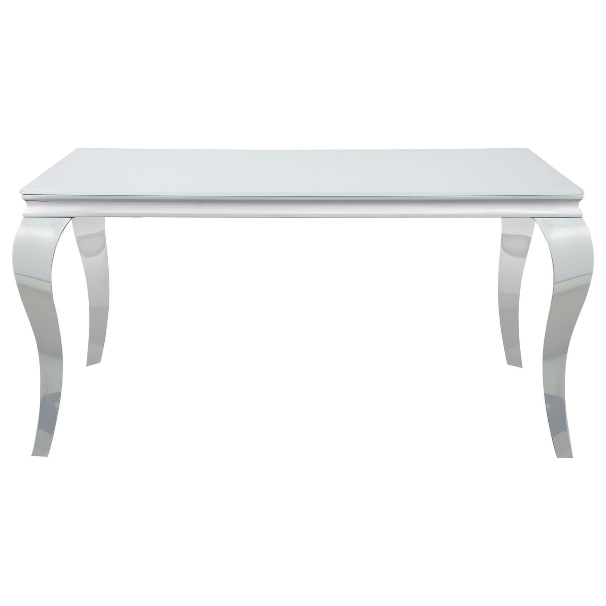 Carone 5-piece 61-inch Rectangular White Glass Dining Set Teal