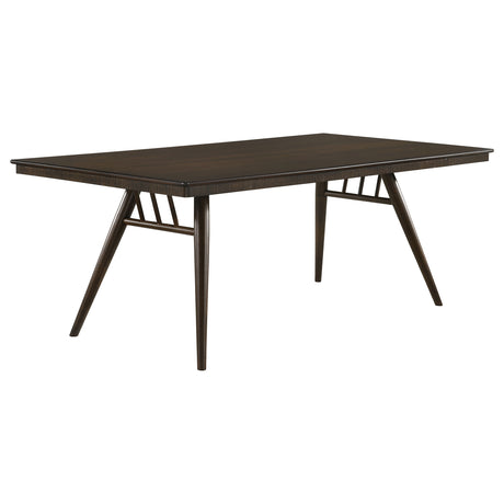Furniture City Houma - Coaster - Wes Rectangular 80-inch Wood Dining Table Dark Walnut - 115271