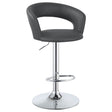 Furniture City Houma - Coaster - Barraza 29-inch Adjustable Height Bar Stool Grey and Chrome - 120397