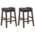 Furniture City Houma - Coaster - Donald Upholstered Counter Stool Cappuccino (Set of 2) - 120519