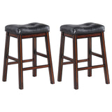 Furniture City Houma - Coaster - Donald Upholstered Counter Stool Cappuccino (Set of 2) - 120519