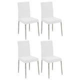 Furniture City Houma - Coaster - Maston Upholstered Dining Side Chair White (Set of 4) - 120767WHT