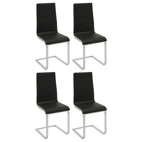 Furniture City Houma - Coaster - Broderick Upholstered Dining Side Chair Black (Set of 4) - 120948
