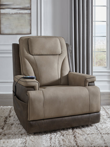 Furniture City Houma - Ashley Furniture - 4Z-Peaceful Pause Living Room - Power Lift Recliner / Sand - PC1210312